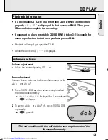 Предварительный просмотр 13 страницы Philips AT9240 User Manual