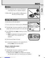 Предварительный просмотр 21 страницы Philips AT9240 User Manual