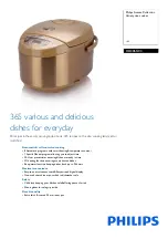 Preview for 1 page of Philips Avance HD3065/03 Specifications