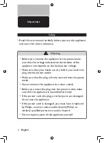 Preview for 4 page of Philips Avance HR2355/08 User Manual