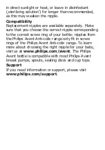 Preview for 4 page of Philips Avent Biberon Manual