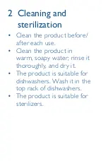 Preview for 4 page of Philips AVENT SCF 702 User Manual