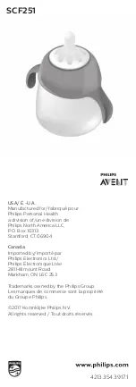 Philips AVENT SCF251 Manual предпросмотр