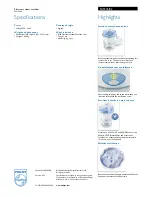 Preview for 2 page of Philips AVENT SCF276/02 Specifications