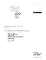 Preview for 1 page of Philips AVENT SCF300 Specifications