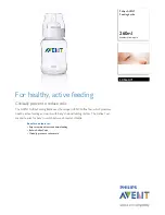 Philips Avent SCF643/71 Specifications preview