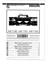 Philips AW 7190 User Manual preview