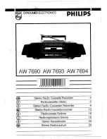 Preview for 1 page of Philips AW 7690 User Manual