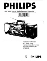 Philips AW 7850 Instructions For Use Manual предпросмотр