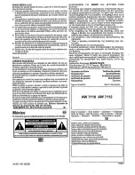 Предварительный просмотр 7 страницы Philips AW7112 User Manual