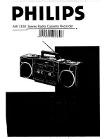 Предварительный просмотр 1 страницы Philips AW7520 User Manual