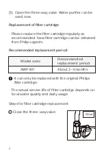 Preview for 8 page of Philips AWP1808 User Manual