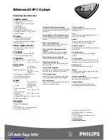 Preview for 2 page of Philips AX 7104 Specifications