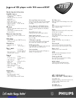 Preview for 2 page of Philips AX 7113 Specifications