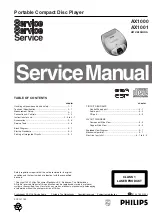 Предварительный просмотр 1 страницы Philips AX1000 Service Manual