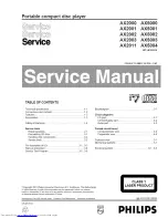 Philips AX2000 Service Manual preview