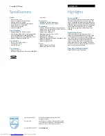 Preview for 2 page of Philips AX2412/17 Specifications