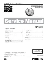 Предварительный просмотр 1 страницы Philips AX3300 Service Manual