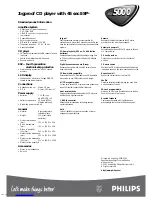 Preview for 2 page of Philips AX5000 Specifications