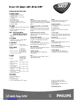 Preview for 2 page of Philips AX5003 Specifications