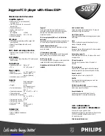 Preview for 2 page of Philips AX5014 Specifications