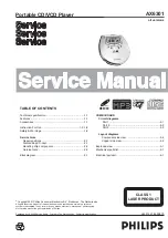 Philips AX6301 Service Manual preview