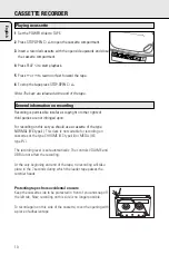 Preview for 10 page of Philips AZ 1009 Instructions For Use Manual