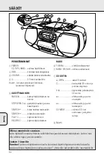 Preview for 84 page of Philips AZ 1009 Instructions For Use Manual