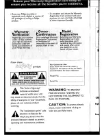 Предварительный просмотр 3 страницы Philips AZ 1060 Manual