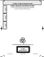 Предварительный просмотр 44 страницы Philips AZ 1065 User Manual