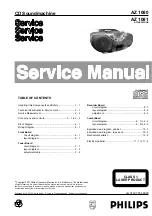 Philips AZ 1080 Service Manual предпросмотр