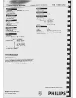 Preview for 2 page of Philips AZ 1100 Specification Sheet