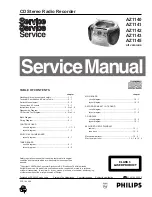 Philips AZ 1143 Service Manual предпросмотр