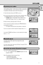 Предварительный просмотр 11 страницы Philips AZ 1203 User Manual