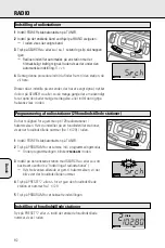 Предварительный просмотр 92 страницы Philips AZ 1203 User Manual