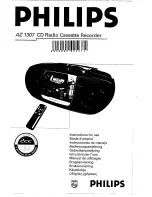 Philips AZ 1307 Instructions For Use Manual preview