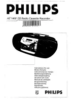 Preview for 1 page of Philips AZ 1402 Instructions For Use Manual