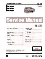 Philips AZ 1500 Service Manual preview