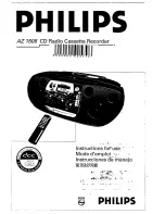 Philips AZ 1508 Instructions For Use Manual preview