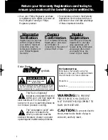 Preview for 2 page of Philips AZ 2000 Owner'S Manual