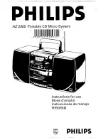 Philips AZ 2305 Instructions For Use Manual preview