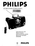 Philips AZ 2405 Instructions For Use Manual preview