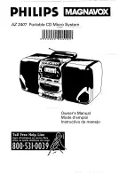 Philips AZ 2407 Owner'S Manual предпросмотр