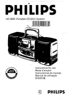 Philips AZ 2600 Instructions For Use Manual preview