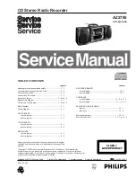 Preview for 1 page of Philips AZ 2785 Service Manual