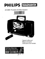 Предварительный просмотр 1 страницы Philips AZ 2804 Owner'S Manual