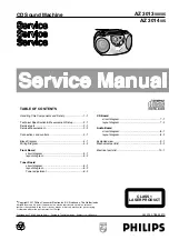 Philips AZ 3013/00 Service Manual preview