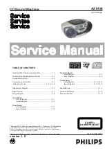 Preview for 1 page of Philips AZ-6188 SERIES Service Manual