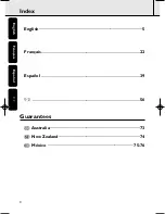 Preview for 4 page of Philips AZ-6188 SERIES User Manual