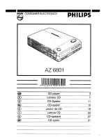 Предварительный просмотр 1 страницы Philips AZ 6801 User Manual